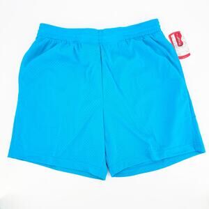 Mens XL Blue Mesh Athletuc Shorts Drawstring 7in inseam Basketball Sports Active